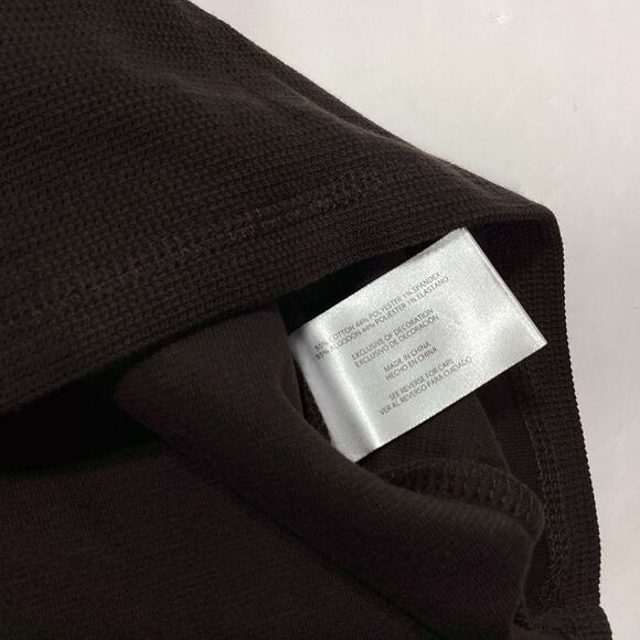 Banana Republic Men's Brown Shirt Textured Double Knit Crew Long Sleeve XXl NWT - Picture 5 of 9